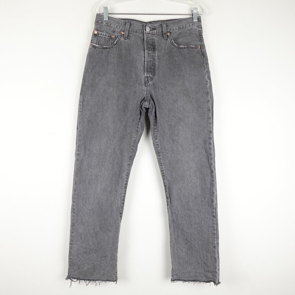 Levi's 501 Crop Jeans Women's 29x28 High Waist Get Off My Cloud